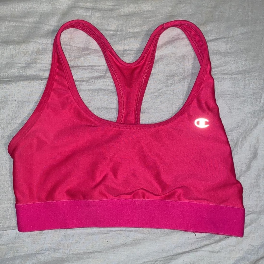 Pink champion sports bra